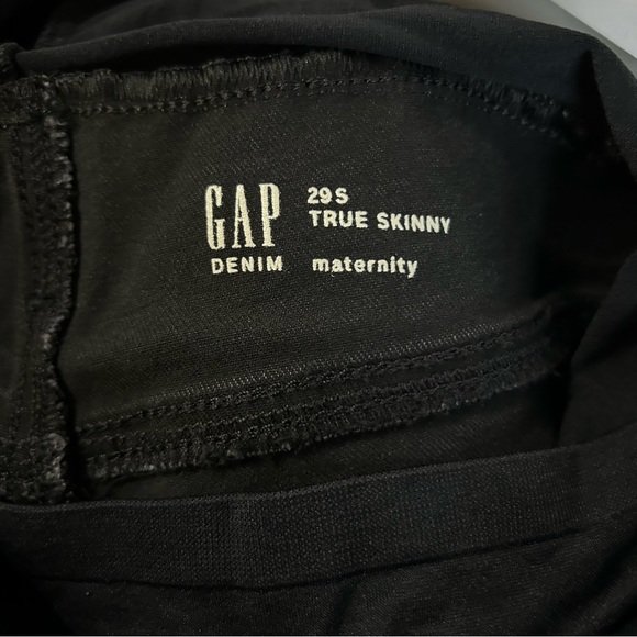 Gap Denim True Skinny Jeans Women's Maternity Size 29 S Black Jeans - Picture 7 of 7